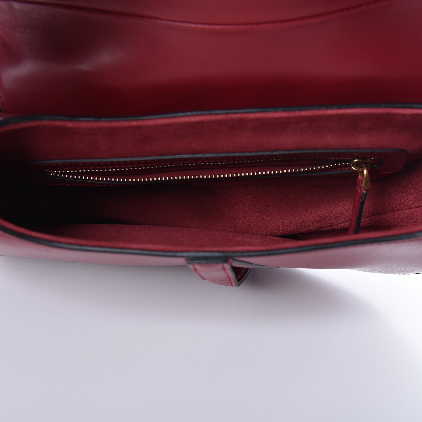 Calfskin Saddle Bag Red