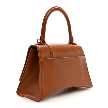 Balenciaga Shiny Box Calfskin Small Hourglass Top Handle Bag Camel 3 of 9