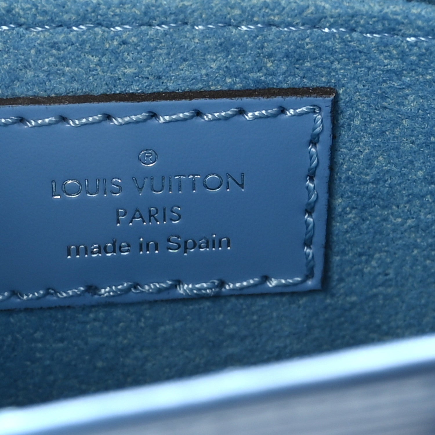 Louis Vuitton Epi Petit Sac Plat Bleuet 6 of 8