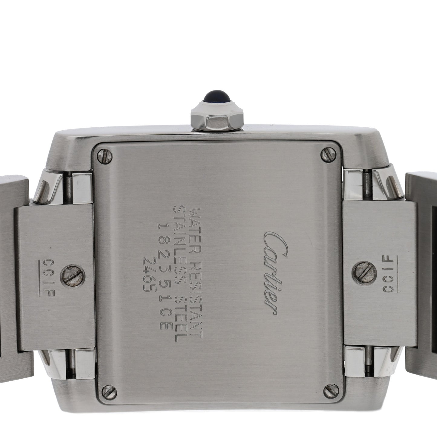 Stainless Steel 25mm Tank Francaise Quartz Watch