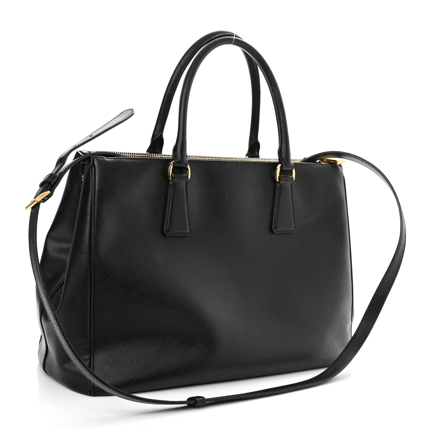 Prada Saffiano Large Galleria Double Zip Tote Black 3 of 16