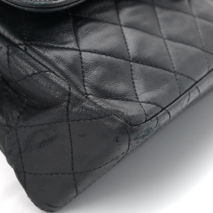 Chanel Lambskin Quilted Medium Double Flap Black 14 of 17