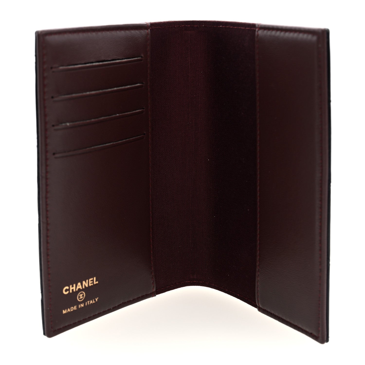 Chanel Lambskin Quilted Passport Holder Black 4 of 6