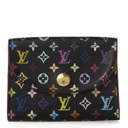 Louis Vuitton Monogram Multicolor Business Card Holder Black Grenade 1 of 8