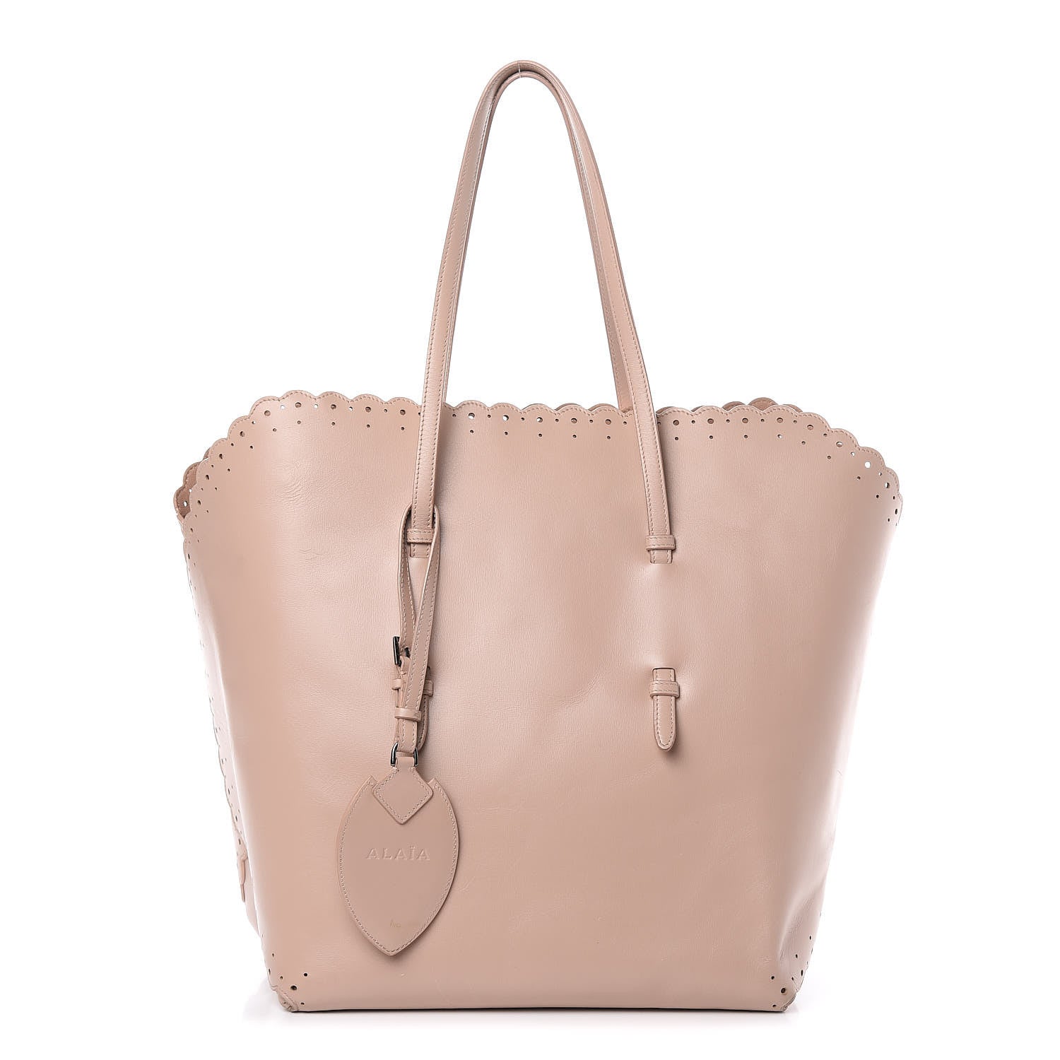 Alaia Calfskin Scalloped Trim Bag Blush 1 of 18