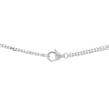 Cartier 18K White Gold 2 Diamond LOVE Necklace 3 of 3