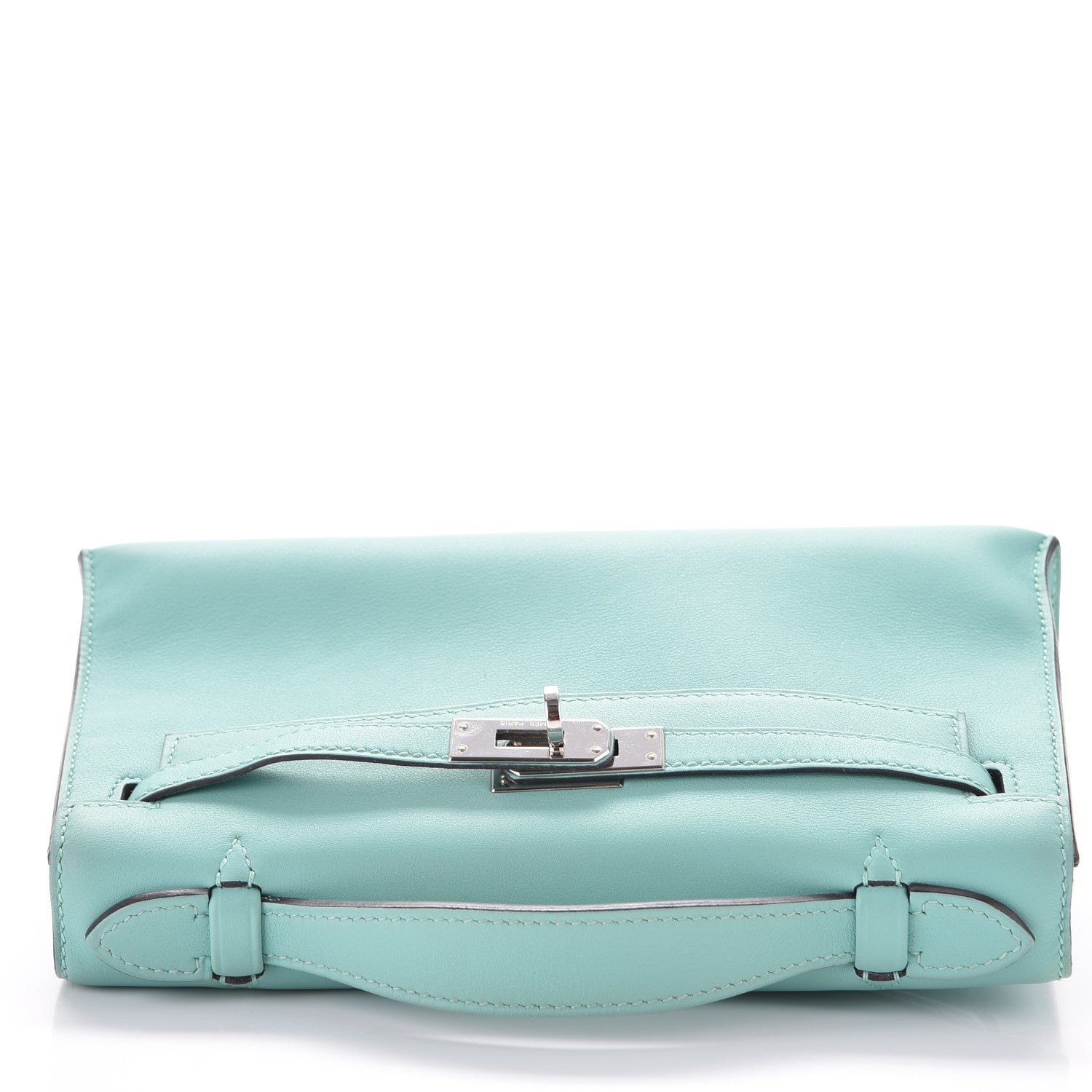Hermes Swift Kelly Pochette Clutch Bleu Atoll 23 of 30