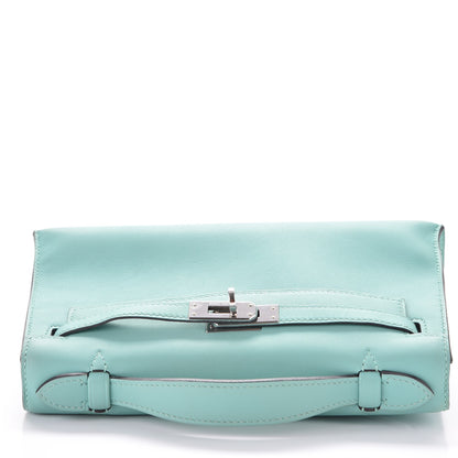 Hermes Swift Kelly Pochette Clutch Bleu Atoll 23 of 30