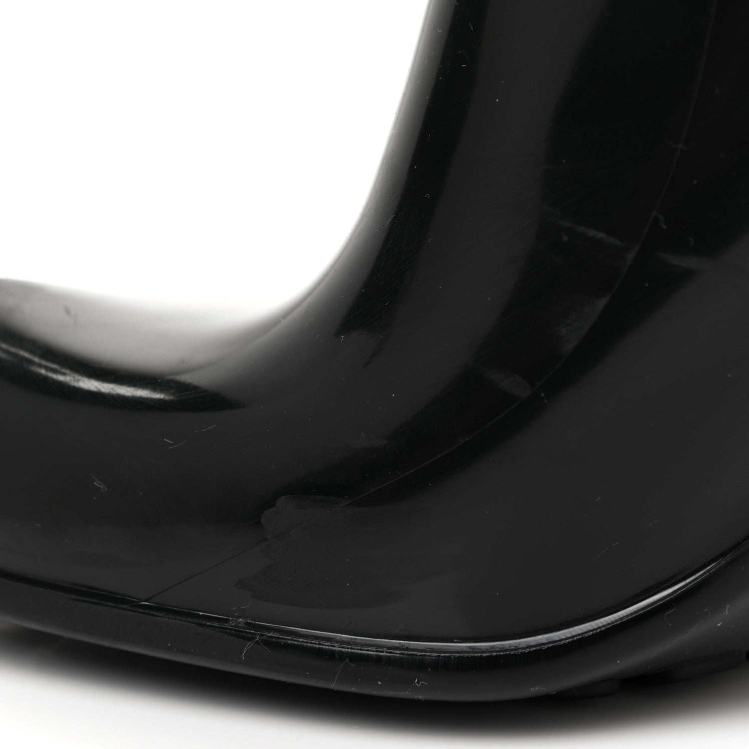 Bottega Veneta Rubber Shine Ankle Boots 38 Black 16 of 19