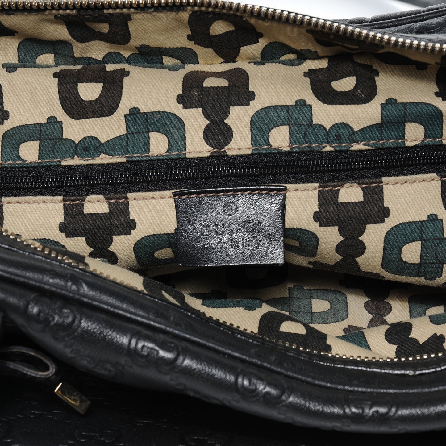 Guccissima Small Princy Satchel Black