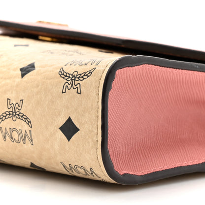 MCM Visetos Tri-Fold Crossbody Beige Soft Pink 8 of 16