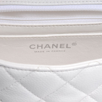 Chanel Caviar Quilted Mini Square Flap White 6 of 7