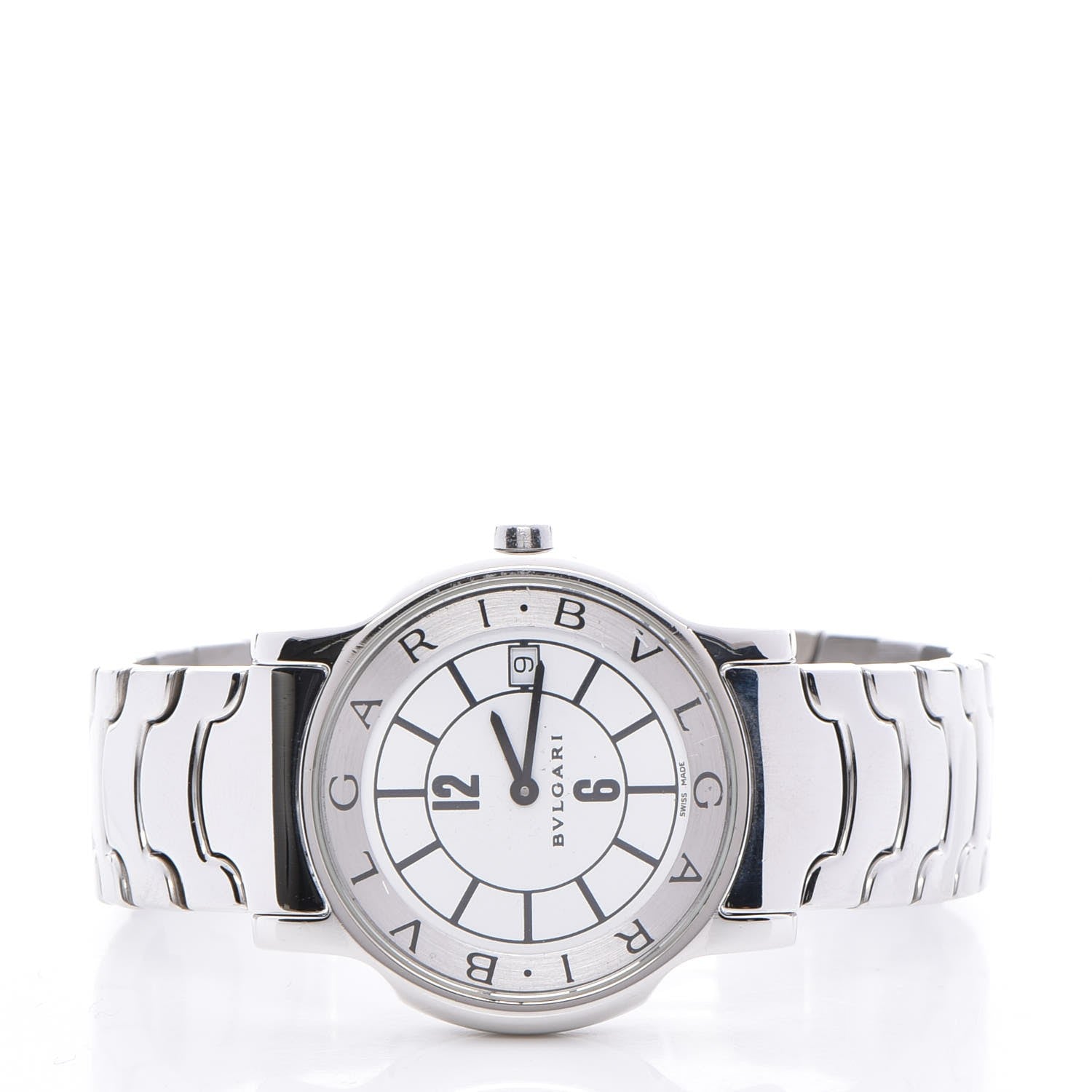Bulgari Stainless Steel 35mm Solotempo Quartz Watch 3 of 6