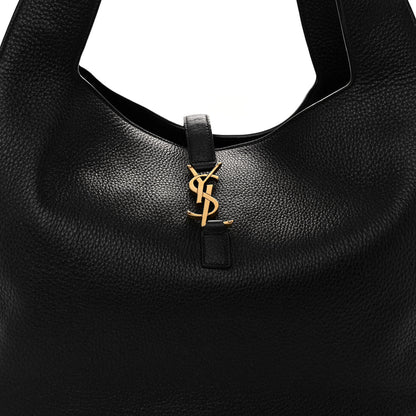 Saint Laurent Grained Deerskin Bea Tote Black 7 of 9
