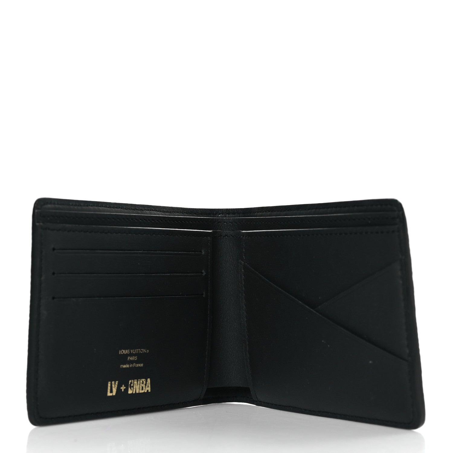 Louis Vuitton X NBA Grained Calfskin Monogram Multiple Wallet Black 5 of 7