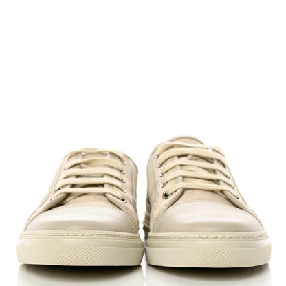 Gucci Washed Cotton GG Monogram Calfskin Womens Low Top Sneakers 40 White Mystic White Great White 4 of 18