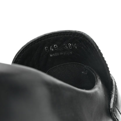 Prada Spazzolato Rois Metal Triangle Logo Monolith 55mm Loafers 38.5 Black 38.5 Black 9 of 10