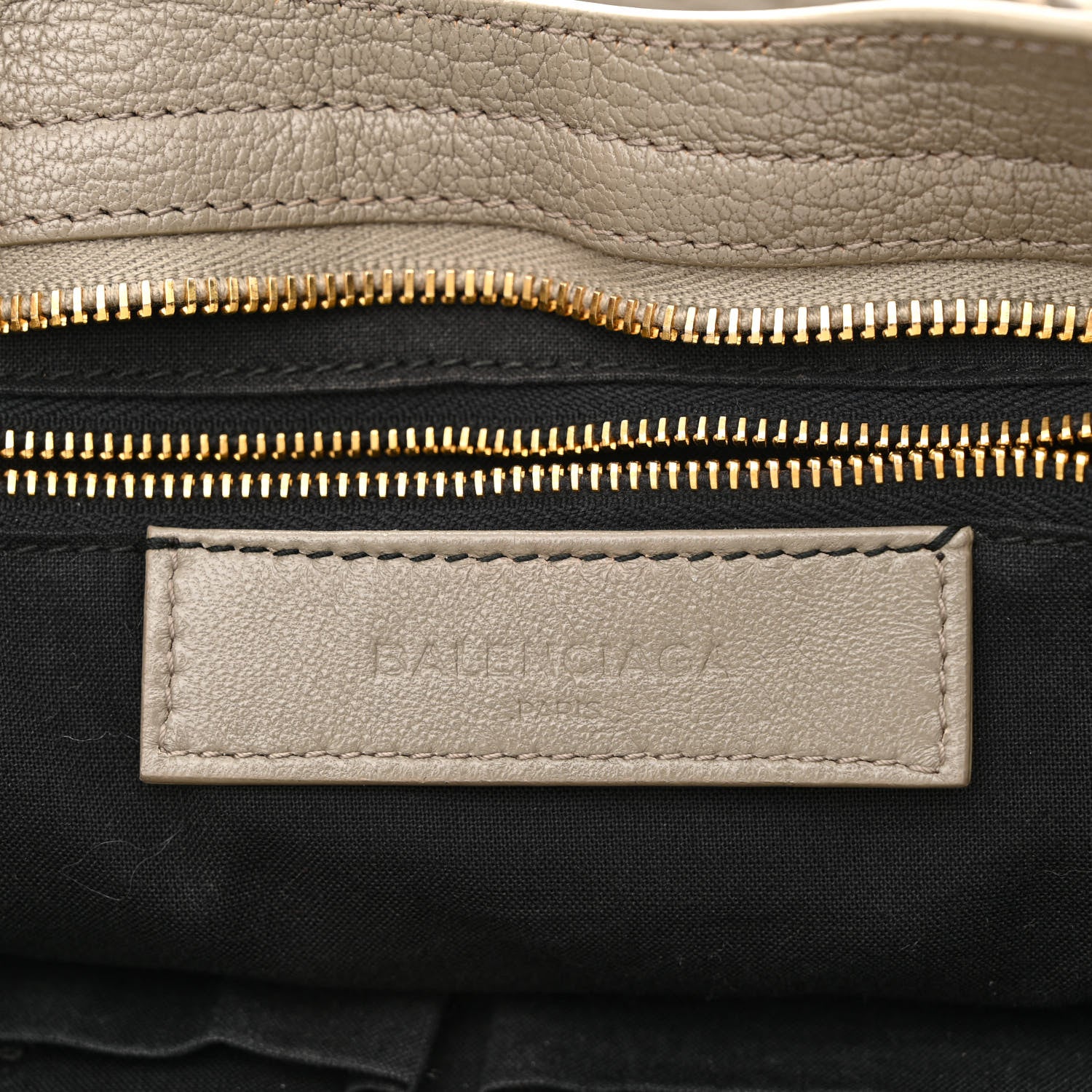 Balenciaga Chevre Gold Metallic Edge Hardware City Gris Taupe 6 of 11