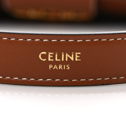 Celine Smooth Calfskin Medium Strap Ava Triomphe Shoulder Bag Tan 6 of 11