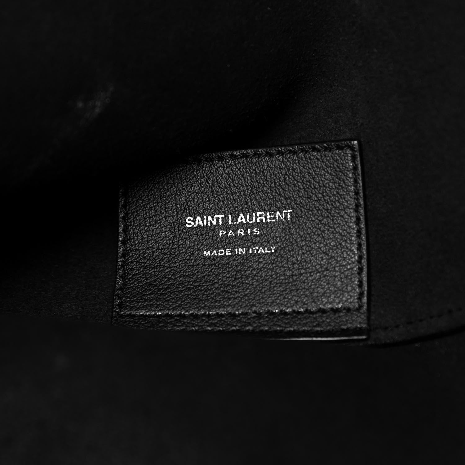 Saint Laurent Calfskin Large Shopping Tote Black 6 of 9