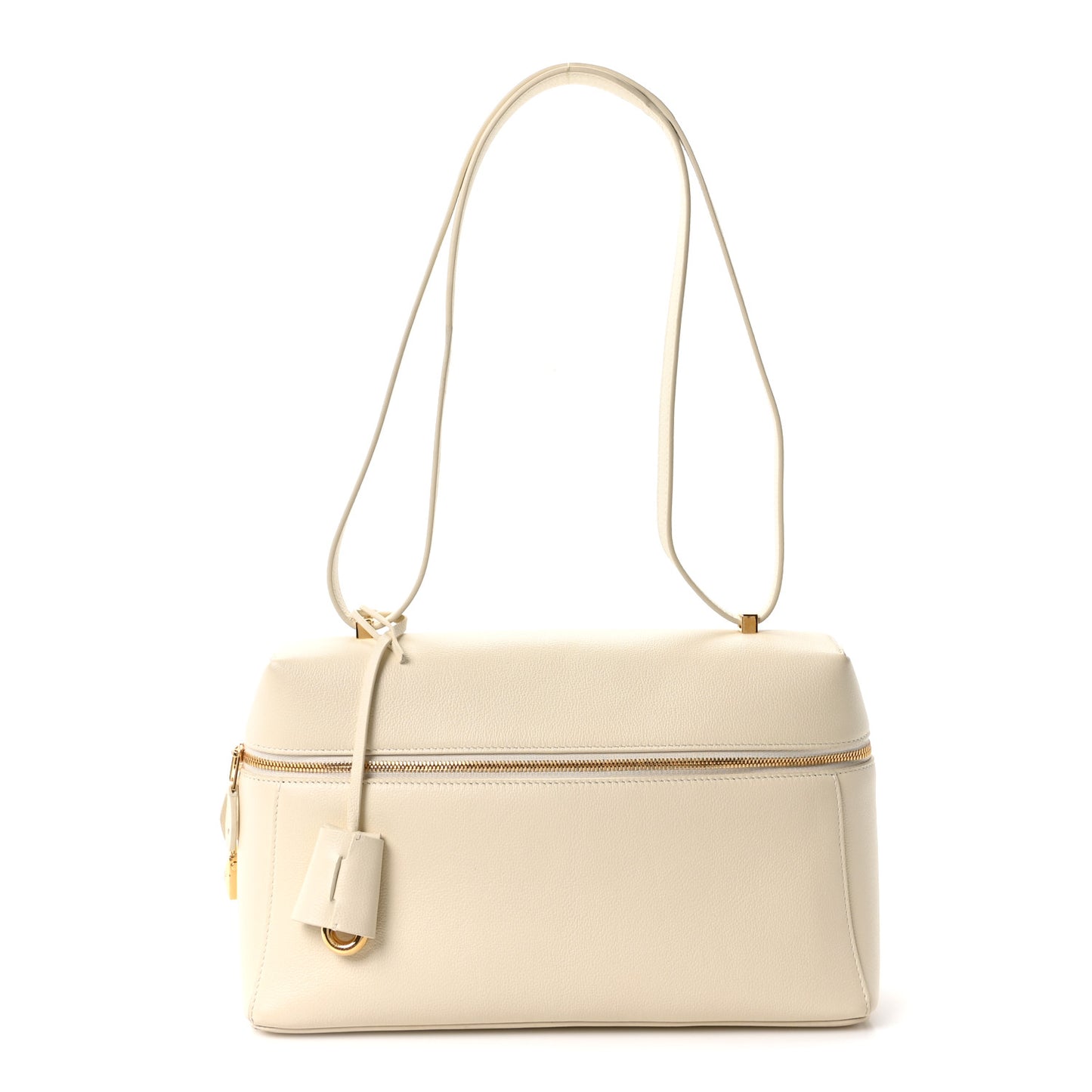 Grained Calfskin L27 Extra Pocket Pouch Whisper White