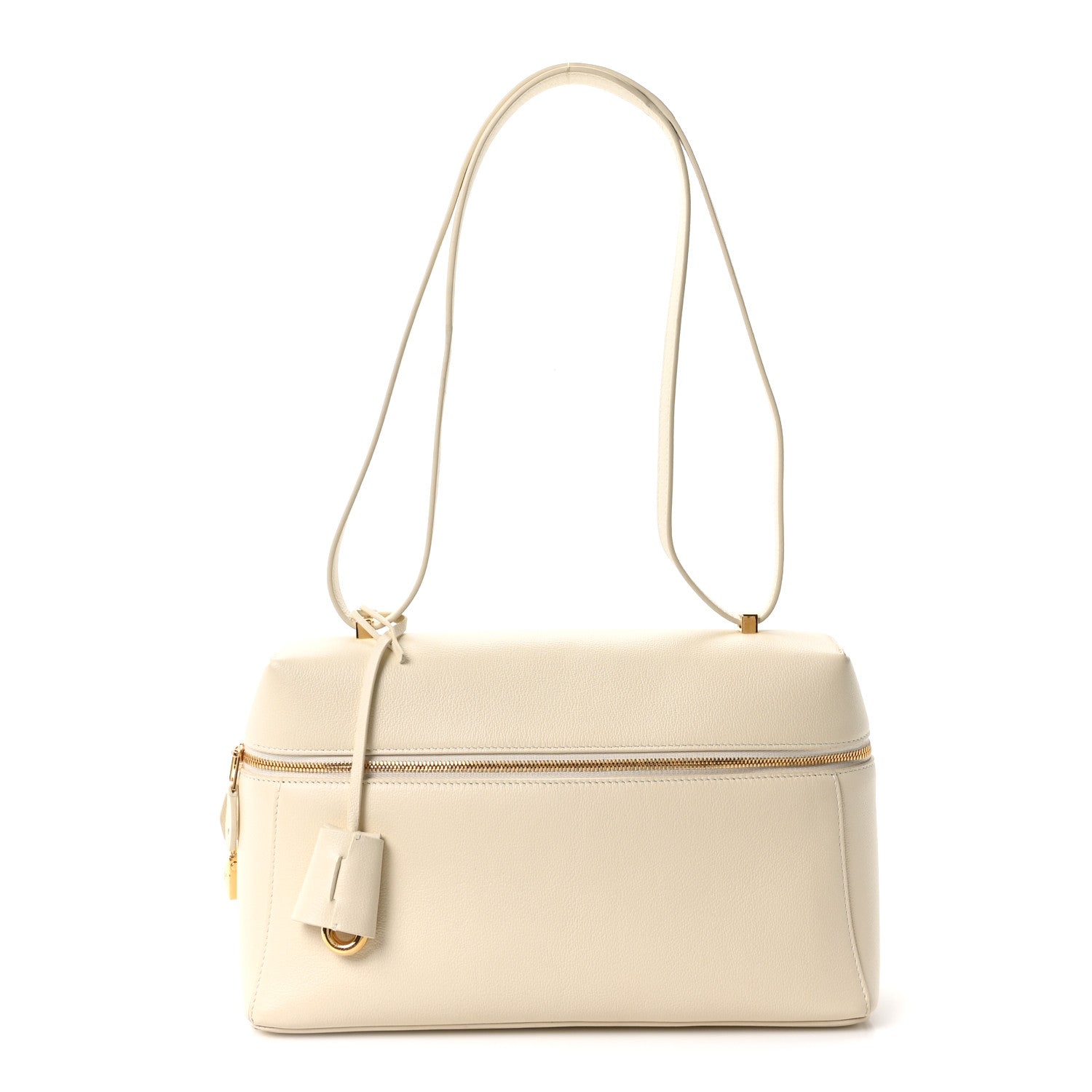 Loro Piana Grained Calfskin L27 Extra Pocket Pouch Whisper White 1 of 9
