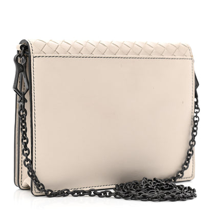 Bottega Veneta Nappa Intrecciato Chain Wallet Mist Abstract 3 of 12