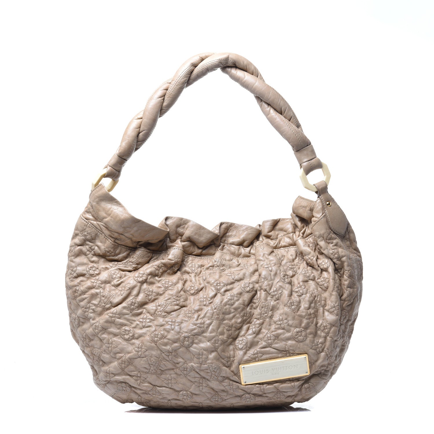 Louis Vuitton Lambskin Olympe Nimbus GM Ecru 1 of 8