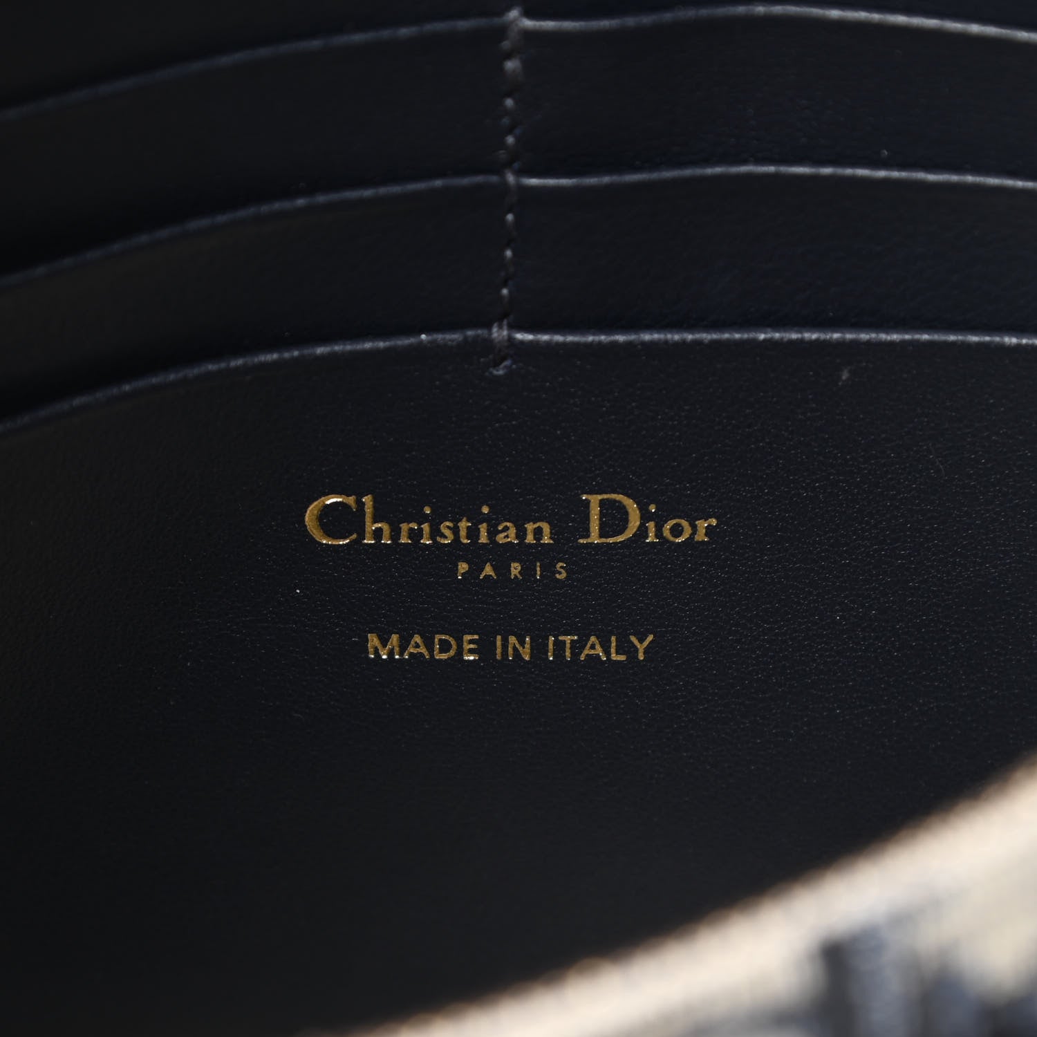 Christian Dior Oblique Saddle Chain Pouch Blue 6 of 10