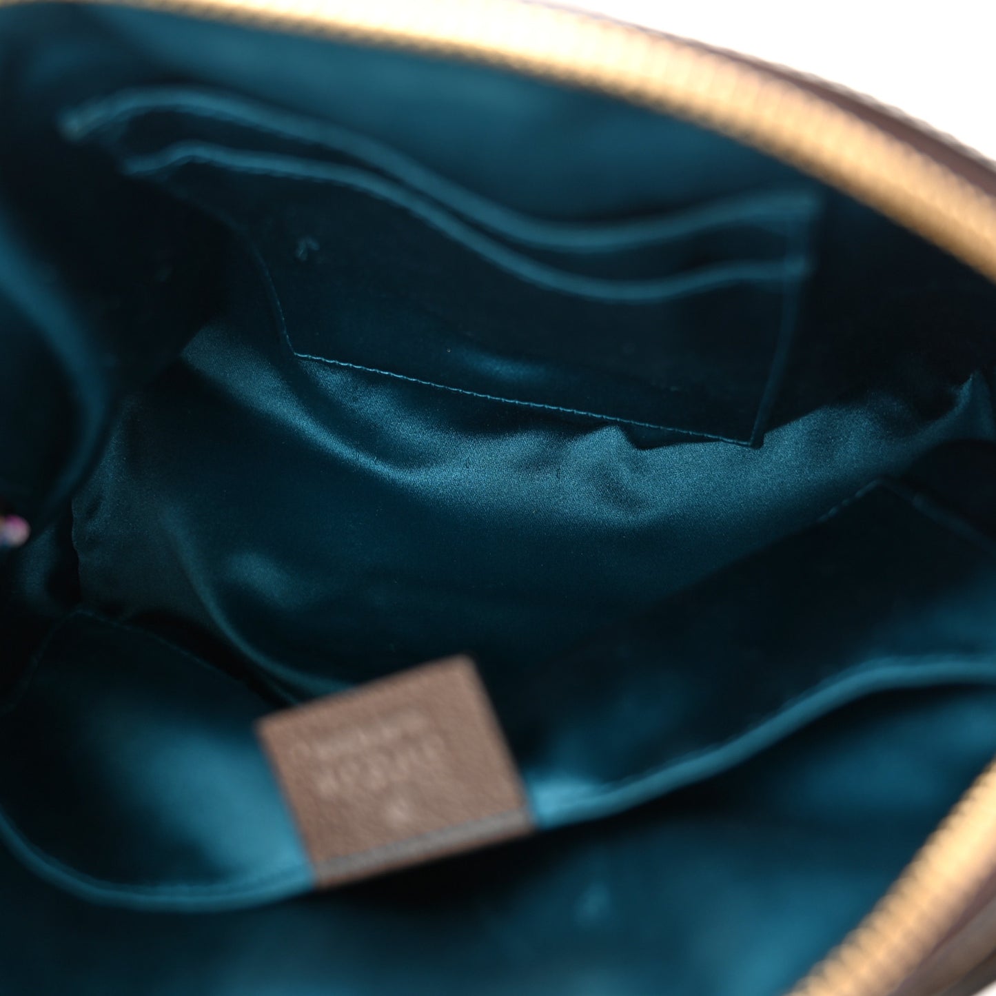 GG Supreme Monogram Textured Dollar Calfskin Web Small Ophidia Dome Shoulder Bag Beige Ebony New Acero