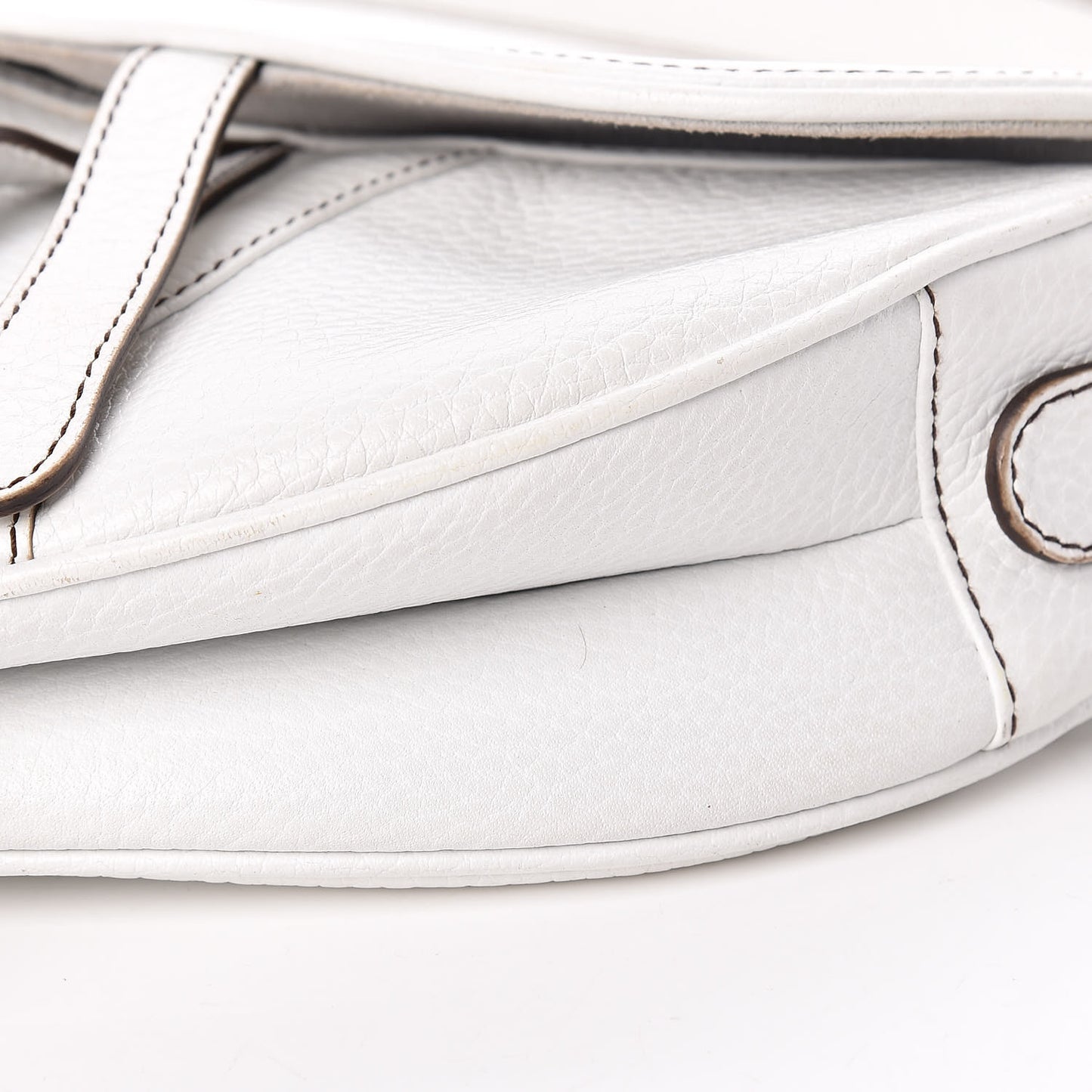 Calfskin Saddle Bag White