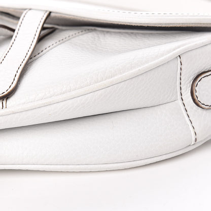 Christian Dior Calfskin Saddle Bag White 9 of 19