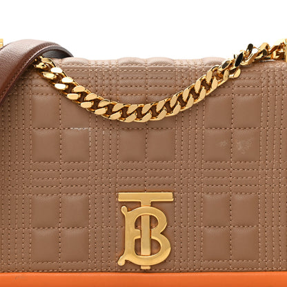 Burberry Lambskin Quilted Small Lola Bag Brown 8 of 13