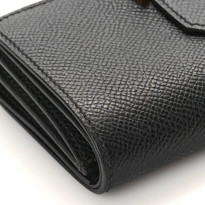 Hermes Epsom Tri-Fold Compact Bearn Wallet Black 7 of 8