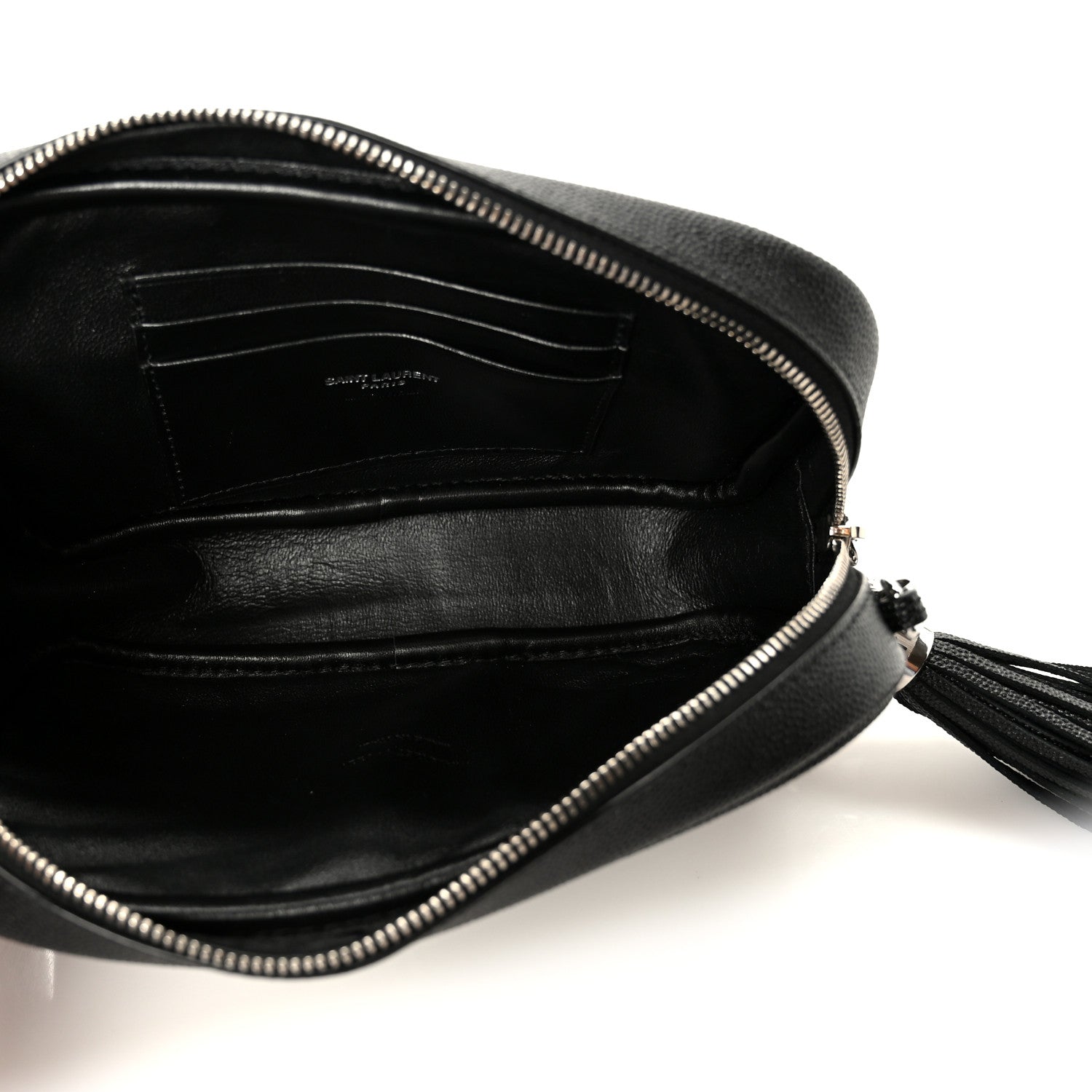 Saint Laurent Grain De Poudre Matelasse Monogram Mini Lou Camera Bag Black 5 of 10
