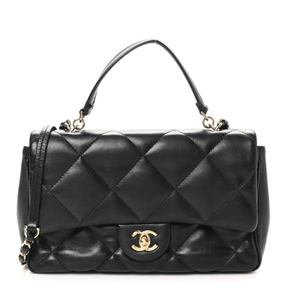 Chanel Lambskin Quilted Easy Carry Flap Black 1 of 11