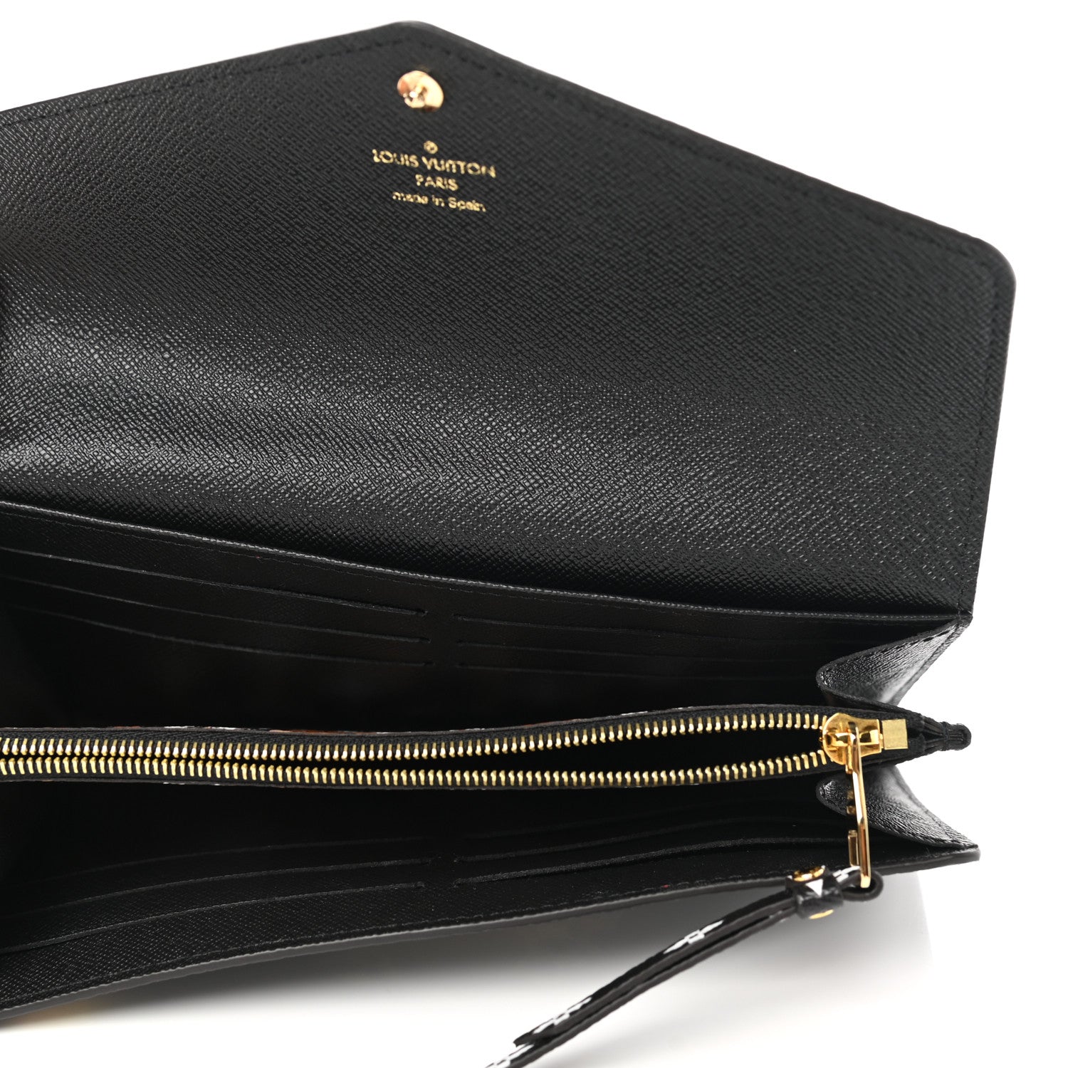 Louis Vuitton Monogram Giant Jungle Sarah Wallet Black 5 of 8