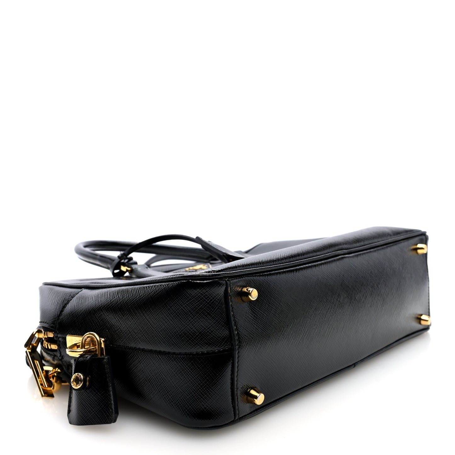 Saffiano Lux Bowler Black