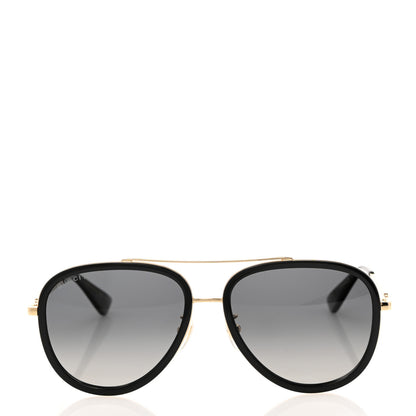 Gucci Metal Aviator Sunglasses GG0062S Black 2 of 8