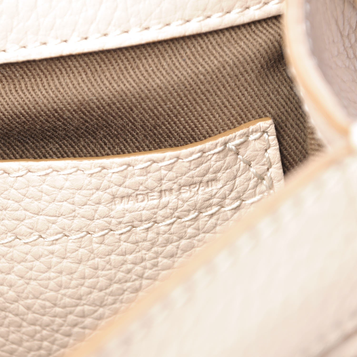 Chloe Calfskin Mini Marcie Round Crossbody Bag Abstract White 7 of 8