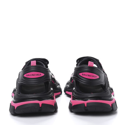 Balenciaga Rubber Neoprene Bi-Color Womens Track Sandals 37 Black Fluo Pink 4 of 8
