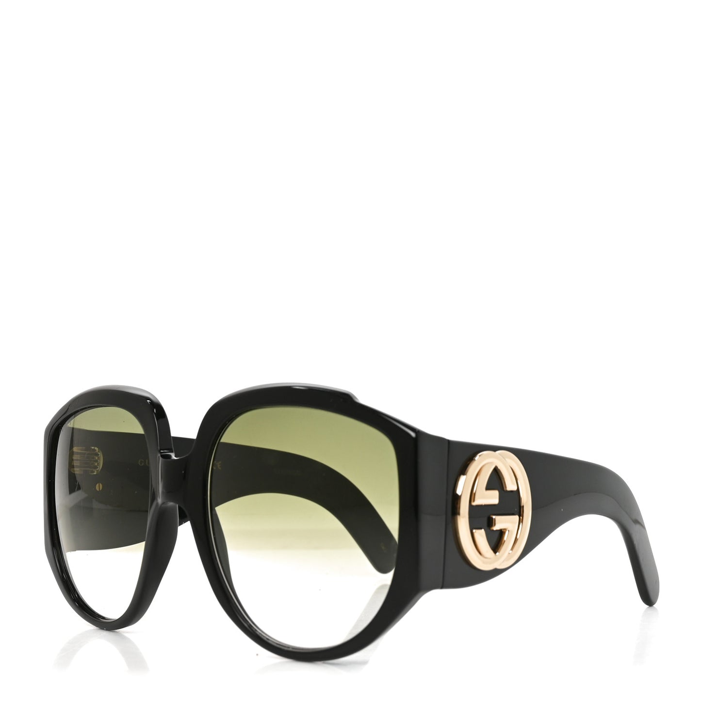 Acetate Oversized Interlocking G GG0151S Sunglasses Black