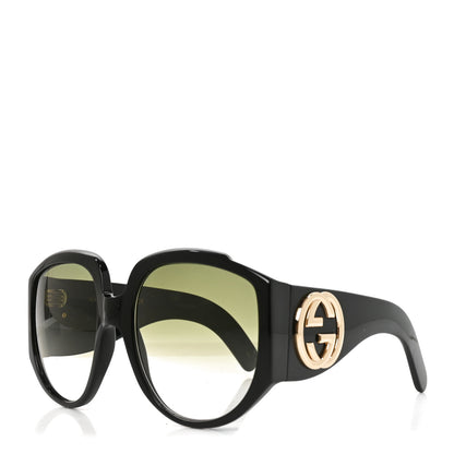 Gucci Acetate Oversized Interlocking G GG0151S Sunglasses Black 1 of 7