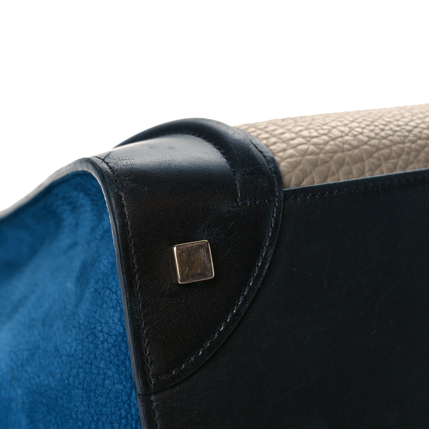 Celine Bullhide Calfskin Nubuck Mini Tri-Color Luggage Light Taupe 12 of 13