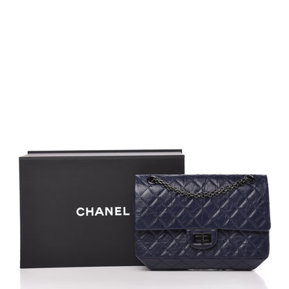 Chanel Aged Calfskin Quilted 2.55 Reissue 225 Flap Navy 11 of 11