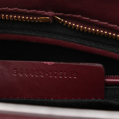 Alexander McQueen Studded Mini Padlock Zip Around Tote Bordeaux 7 of 10