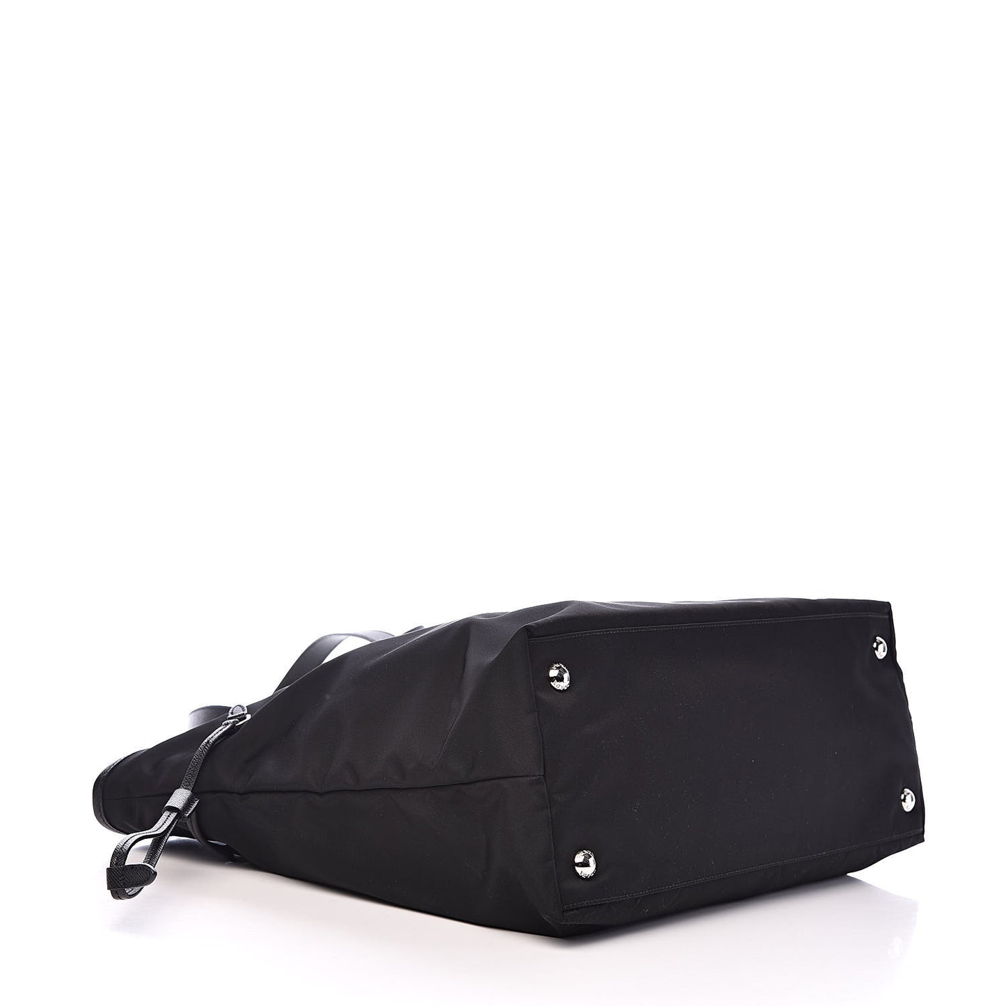 Tessuto Nylon Saffiano Tote Black