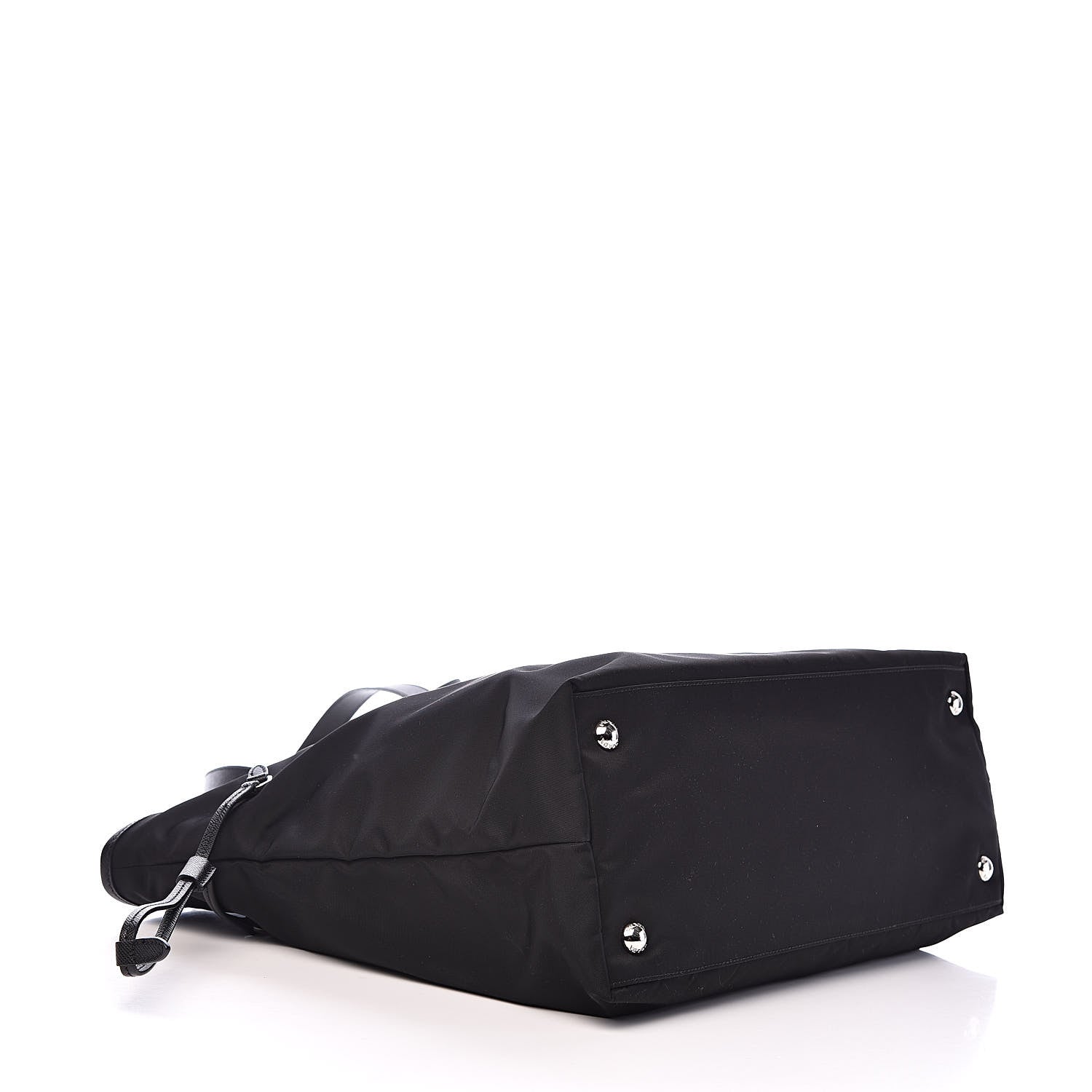 Prada Tessuto Nylon Saffiano Tote Black 4 of 11