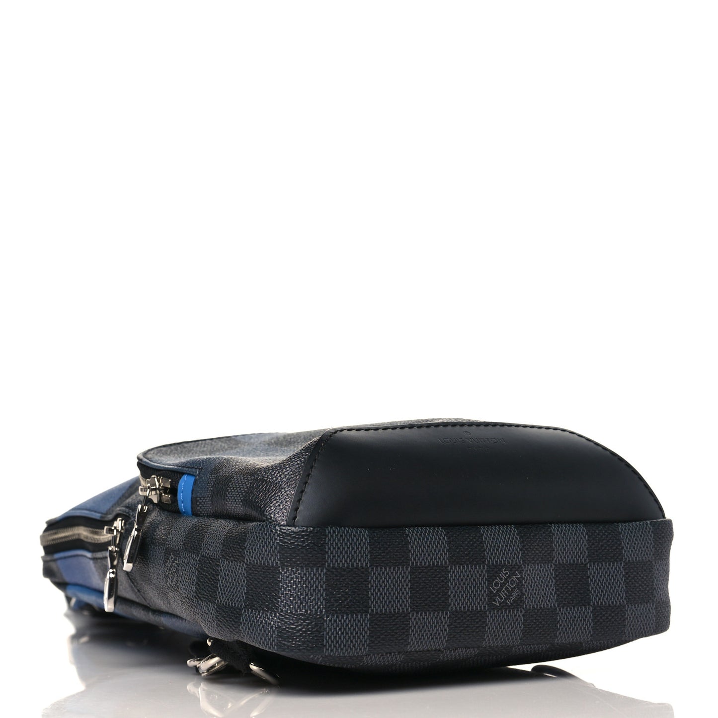 Damier Graphite Giant Avenue Sling Backpack Blue