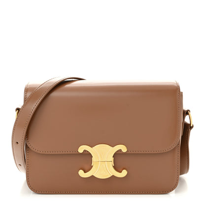Celine Shiny Calfskin Teen Triomphe Bronze 1 of 11